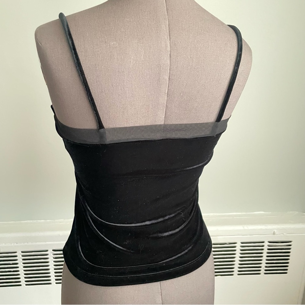Vol. 1 plush velvet Black Camisole Top - Picture 3 of 5